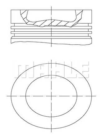 MOTOR PİSTON SEGMAN POLO-GOLF6-CADDY-JETTA-A3-LEON 79.51MM CAYA-CAYB-CAYC-CAYD-CFWA 1.2-1.6 TDI 0.50 03L107065J
