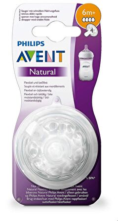 Philips Avent Natural Biberon Emziği +6 Ay 2li