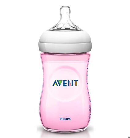 Avent Natural PP Biberon 260 ml - Pembe