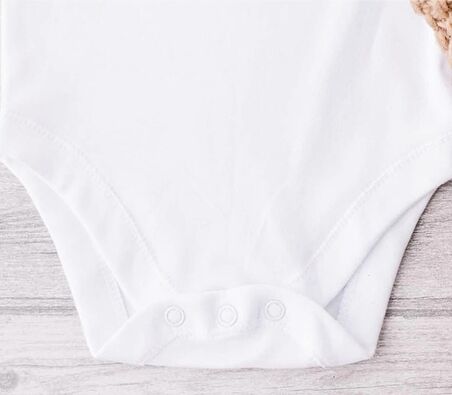 Sema Baby Prematüre Yarım Kol Penye Çıtçıtlı Badi - Beyaz