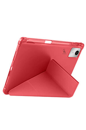 Lenovo Tab K11 TB-330FU 11 Inç Uyumlu Tri Fold Kalemlikli Tablet Kılıfı Ekran Koruyucu Kalem Seti