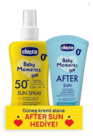 Chicco Güneş Kremi Spf 50+ 75ml & Güneş Sonrası Kremi 150 ml