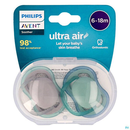 Philips Avent Ultra Air Emzik 6-18 Ay 2li Kız SCF085/16