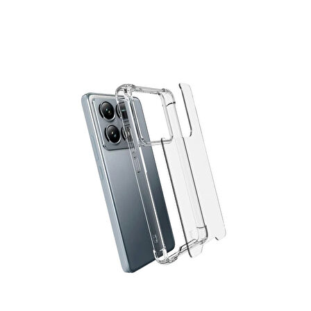 Xiaomi Mi 14T Uyumlu Köşe Dolgulu Nitro Anti Shock Telefon Kılıfı Kapak