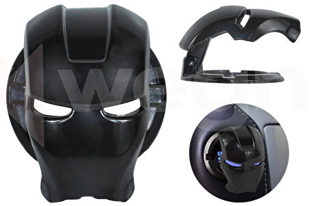 IRON MAN START STOP KORUYUCU KAPAK SİYAH AKSESUAR