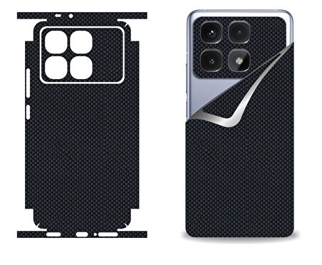 Xiaomi Redmi K70 Ultra için uyumlu 360 full arka kaplama koruma sticker - KARBONFİBER