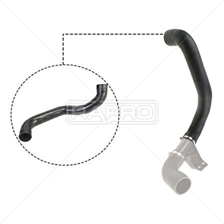 TURBOSARJ HORTUMU SOL MERCEDES SPRINTER B901B905 BUYUK A9015284782