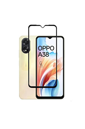 Oppo A38 ile Uyumlu Telefon Kılıfı ve 5d Tam Kaplayan Cam Ekran Koruyucu 