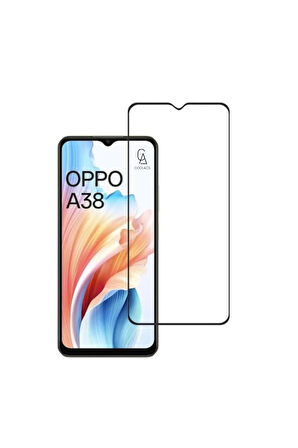 Oppo A38 ile Uyumlu Telefon Kılıfı ve Tam Kaplayan Seramik Ekran Koruyucu 