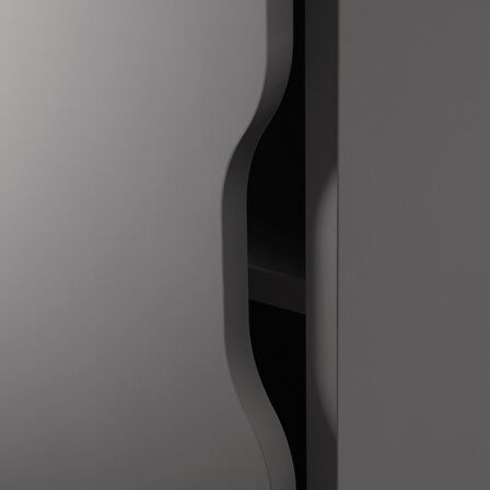 Keson, koyu gri, 36x70 cm, kapaklı