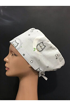 Cerrahi Bone Lastikli Ve Bağcıklıdır Doktor Hemşire Bonesi