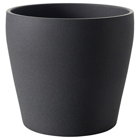 Toprak saksı, koyu gri, 12 cm