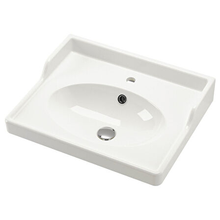 Lavabo, beyaz, 62x49 cm