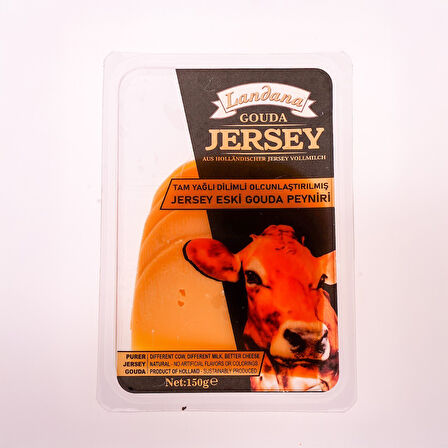 Landana Di̇li̇mli̇ Tam Yağlı Olgunlaştırılmış Eski̇ Jersey Eski̇ Gouda Peyniri̇ 150 Gr