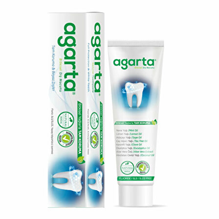 Agarta Doğal Diş Macunu 100ml Bitki Özlü