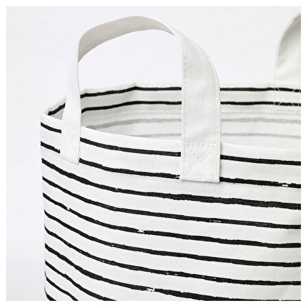 Çamaşır torbası, beyaz-siyah, 60 lt