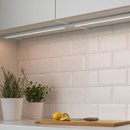 LED'li sensörlü dolap aydınlatması, beyaz, 40 cm