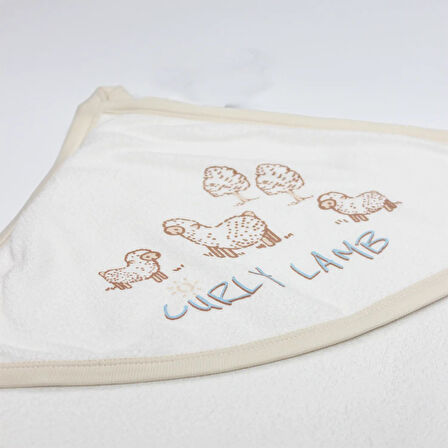 Bistyle Curly Lamb Tulum 15108 Bej Mavi Ekru