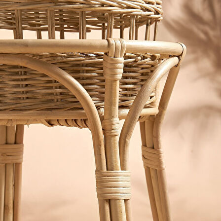 Çiçeklik, rattan, 66 cm