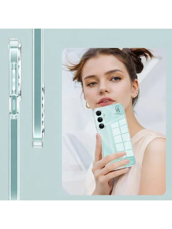 Samsung Galaxy A57 Uyumlu Kılıf Esnek Silikon Telefon Kılıfı ve Temperli Cam Ekran Koruyucu