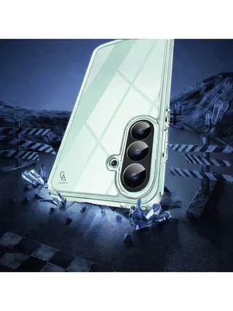 Samsung Galaxy A57 Uyumlu Kılıf Esnek Silikon Telefon Kılıfı ve Temperli Cam Ekran Koruyucu