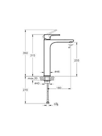 Artema Root Round A4270723 Çanak Lavabo Bataryası, Altın