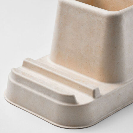 Telefon/tablet standı, natürel, 14x8x10 cm