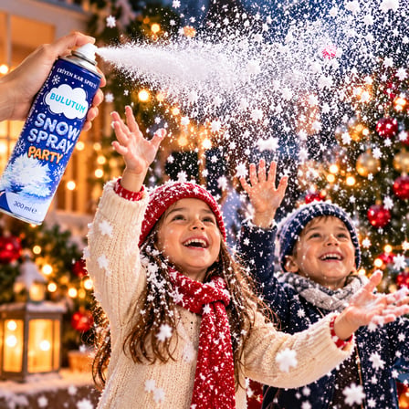 BakGelAl Yapay Kar Spreyi 300 ml – Yılbaşı, Parti, Cam ve Vitrin Süsleme Spreyi