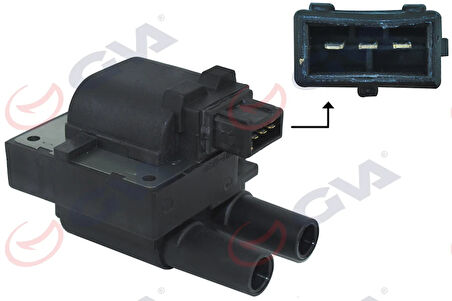 ATEŞLEME BOBİNİ R9 1.4 100589 BROADWAY-MEGANE-KANGOO-SCENIC-CLIO 2 SİYAH SOKETLİ 7700100589