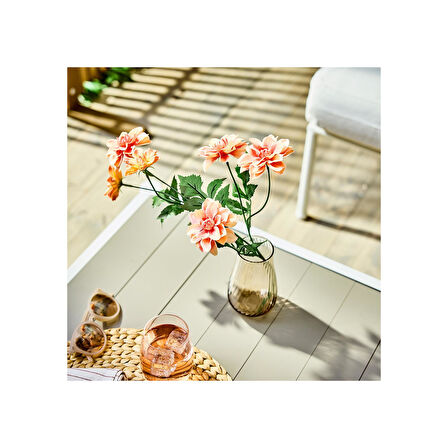 Yapay çiçek, turuncu, 66 cm, yıldız çiçeği, iç-dış mekan