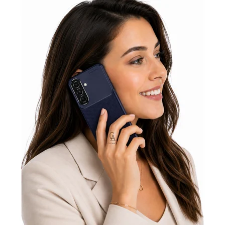 Samsung Galaxy A27 Uyumlu Kılıf Karbon Tasarım Kamera Korumalı Silikon Telefon Kılıfı Kapak
