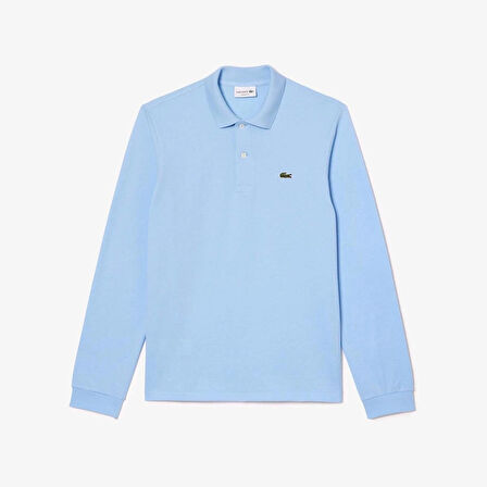 Lacoste Erkek Classic Fit Uzun Kollu Açık Mavi Polo