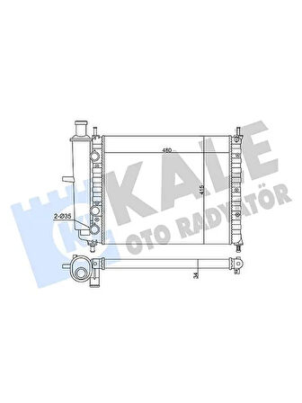 
            MOTOR SU RADYATORU FIAT BRAVO BRAVA MAREA 1.6 16V 95<04 AC (MT) (MEKANIK) (480X415X34)
        