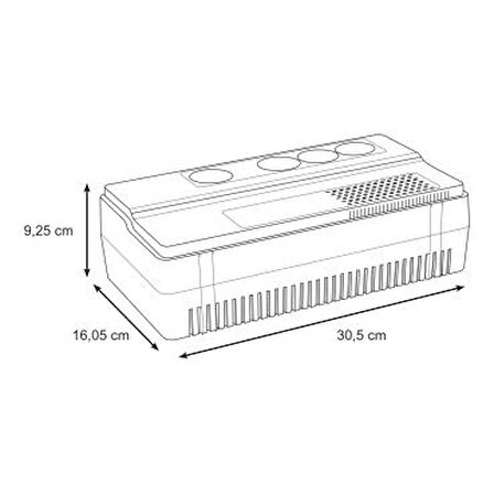 SCHNEIDER ELECTRIC BVS650I-GR APC EASY UPS BVS 650VA SCHUKO AVR KESİNTİSİZ GÜÇ KAYNAĞI