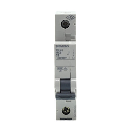 SIEMENS 5SL6106-7YA OTOMATİK SİGORTA 6A C TİPİ