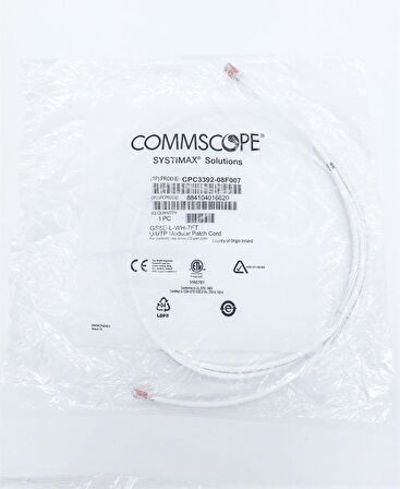 PATCH CORD UTP CAT6 2 MT WHITE (CPC3392-08F007)