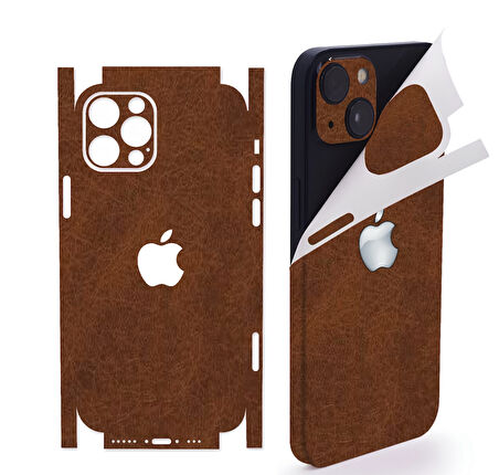 Xiaomi Mi 14T için uyumlu 360 full arka kaplama koruma sticker kılıfsız kullanım- TABA DERİ