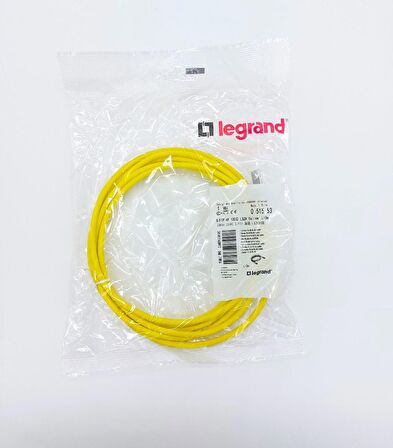 LEGRAND CATEGORY 6A S/FTP LSZH YELLOW 3 MT PATCH CORD (051553)