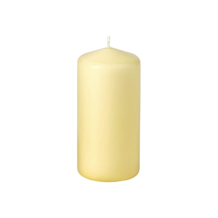 Blok mum, sarı, 14 cm, 40 saat