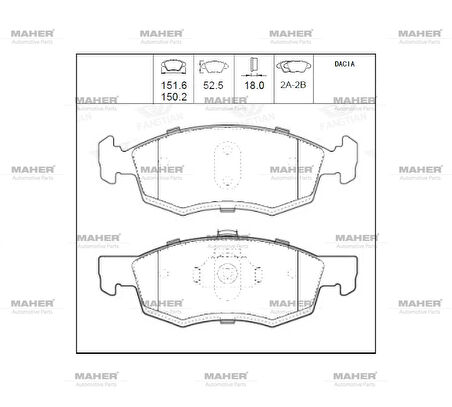 FREN BALATA SANDERO 2008-2013 / LOGAN 2004-2012 / LOGAN MCV 2007-2013 / LOGAN PICK-UP 2007 ÖN 6001549803