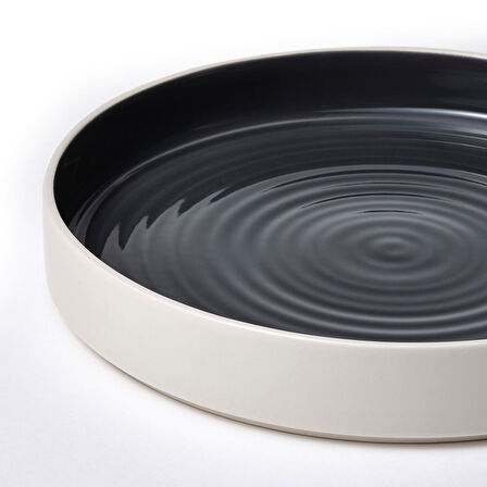 Servis tabağı, gri, 29 cm