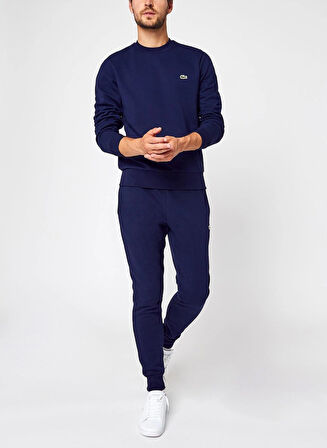 Lacoste Erkek Lacivert Klasik Fit Sweatshirt