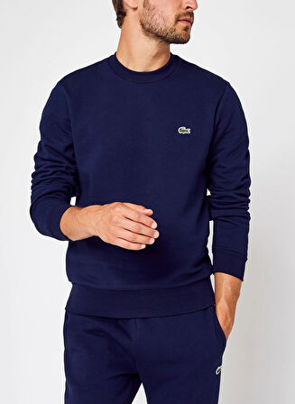 Lacoste Erkek Lacivert Klasik Fit Sweatshirt