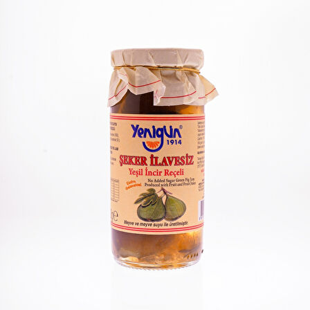 Yeni̇gün Şeker İlavesi̇z Yeşi̇l İnci̇r Reçeli̇ 290 Gr