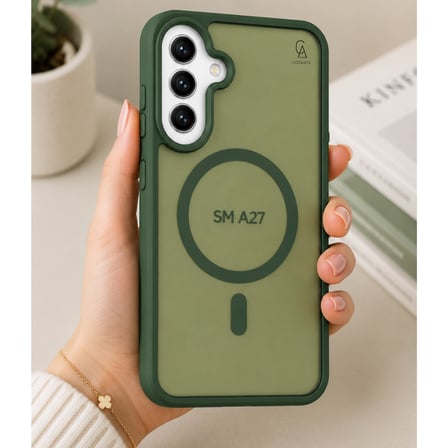 Samsung Galaxy A27 Ile Uyumlu Kılıf Magsafe Şarj Özellikli Mat Arka Yüzeyli Kapak