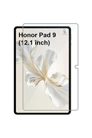 Honor Pad 9 12.1 inç Uyumlu Tri Fold Kalemlikli Tablet Kılıfı Ekran Koruyucu Kalem Seti