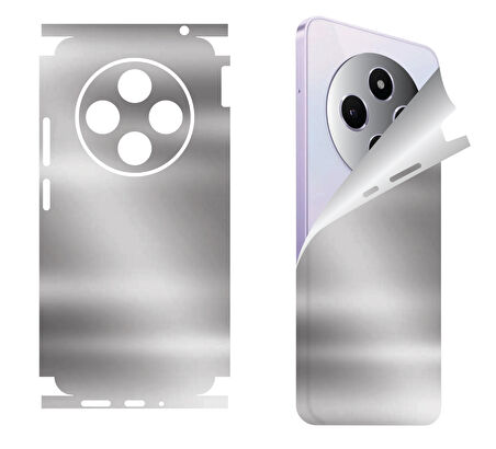 Xiaomi Redmi 14c için uyumlu 360 full arka kaplama koruma sticker AYNALI GÜMÜŞ