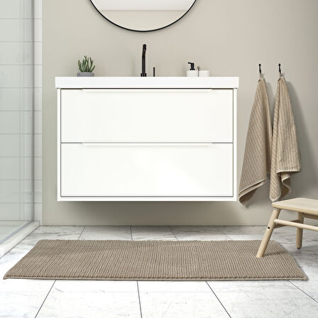 Banyo paspası, bej, 60x120 cm