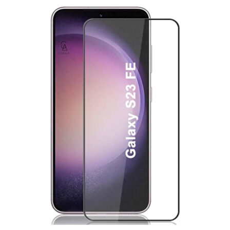 Samsung Galaxy S23 FE Köşe Dolgulu Anti Shock Telefon Kılıfı ve 5d Kırılmaz Cam Ekran Koruyucu