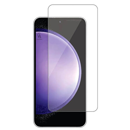 Samsung Galaxy S23 FE Uyumlu Kılıf Şeffaf Temperli Kırılmaz Cam Ekran ve Kamera Lens Koruyucu Seti